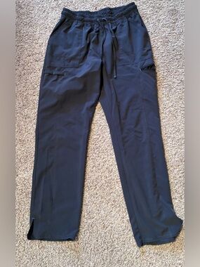 Scrubstar Scrub Pants Grey with Teal Accent Size Women’s Large